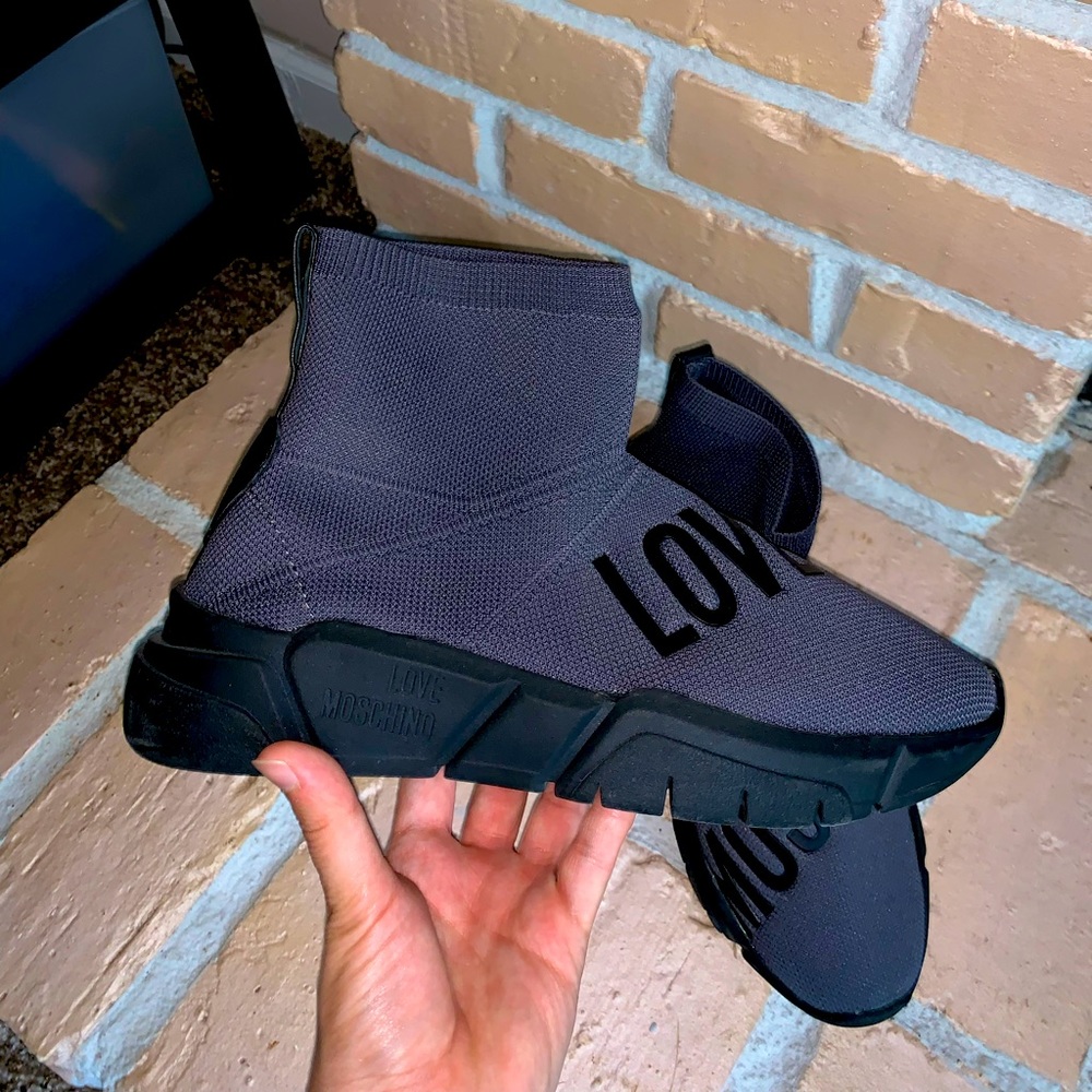 Love Moschino Women's Stretch-knit Sneakers